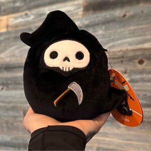 🎃Squishmallow 4.5” Otto the Grim Reaper Plush Toy Halloween NWT